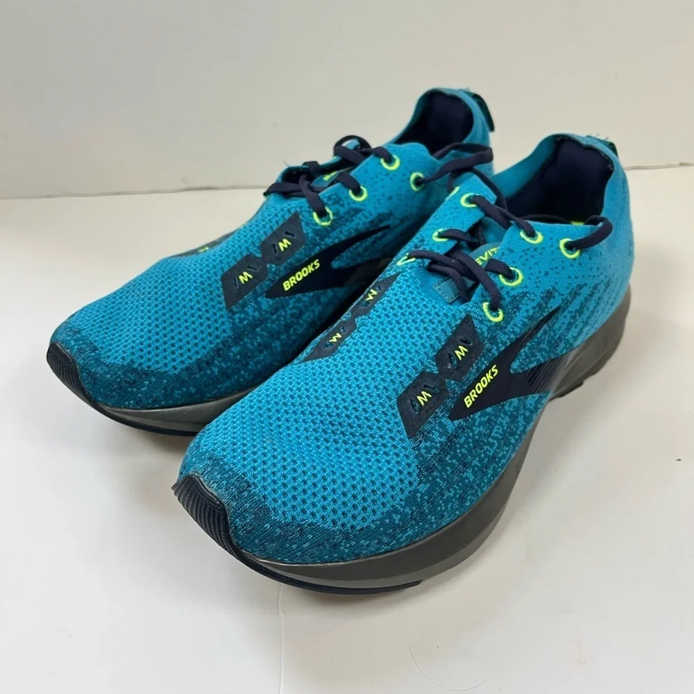 Brooks Levitate 3 Running Shoes Teal Black Knit Size 11D